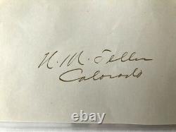 Signed CIVIL War Major General Free Cuba Indian Tribes Col Senator Secy Interior