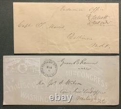 Signed Civil War of 1812 Army General George Talcott & Green Berry Raum Envelope