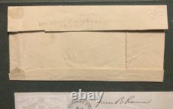 Signed Civil War of 1812 Army General George Talcott & Green Berry Raum Envelope