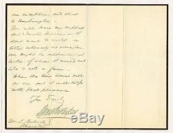 Signed Letter DANIEL BUTTERFIELD Civil War General
