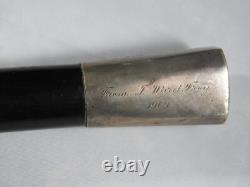 Silver-Plated Cane Engraved to & Owned by Civil War General Joseph Warren Keifer