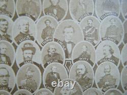 Statesmen & Generals South & North of the American Civil War cdv Original