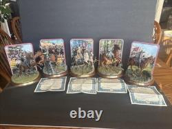 The Bradford Exchange Glory In GrayCollection 5 Civil War General's Figures