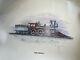 The General Civil War Locomotive Lithograph Signed By Summerlin. Wwii Locomotive