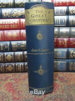 The Great Conspiracy History Of Slavery CIVIL War 1866 By General Logan