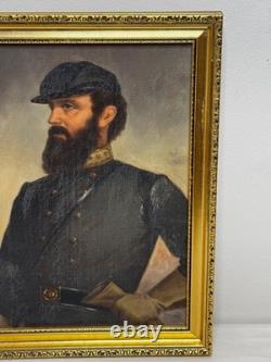 Thomas Stonewall Jackson Historical American Civil War General Oil Portrait