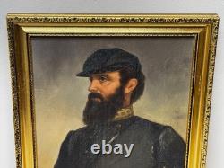 Thomas Stonewall Jackson Historical American Civil War General Oil Portrait