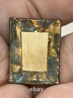 Tiny Antique Civil War Photo Of General George McClellan in Miniature Frame