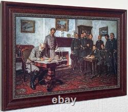 Tom Lovell Framed Canvas Surrender at Appomattox Civil War General Grant & Lee