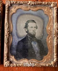 Two 1860s Ambrotype Photo Civil War General LEW WALLACE Brothers