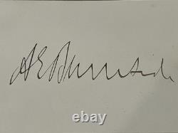 UNION Civil War General Ambrose E. Burnside US Signed Autograph & Letter RARE