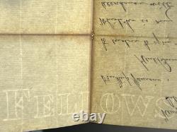 UNION Civil War General Ambrose E. Burnside US Signed Autograph & Letter RARE