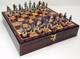 Us American Civil War General Queens Chess Set 17 Cherry Color Storage Board