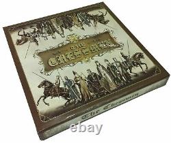 US American Civil War Generals Antiqued Chess Set With 18 Walnut Color Board
