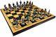 Us American Civil War Generals Painted Chess Set With 18 Walnut Color Board