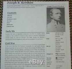 US CIVIL WAR HEAVY CAVALRY SWORD of CONFEDERATE GENERAL Joseph Breward Kershaw