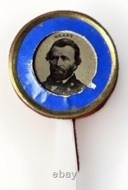 US Presidential Campaign Pin General Grant. Ferrotype Civil War