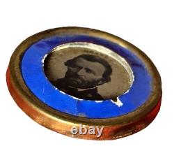 US Presidential Campaign Pin General Grant. Ferrotype Civil War