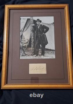 U. S. CIVIL WAR GENERAL, ULYSSES S GRANT, Union Military Photo With Autograph