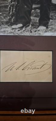 U. S. CIVIL WAR GENERAL, ULYSSES S GRANT, Union Military Photo With Autograph