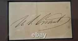 U. S. CIVIL WAR GENERAL, ULYSSES S GRANT, Union Military Photo With Autograph