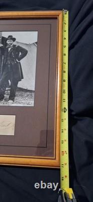 U. S. CIVIL WAR GENERAL, ULYSSES S GRANT, Union Military Photo With Autograph
