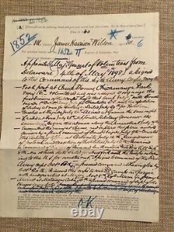U. S. Major General James Harrison Wilson Signed, Hand-Written Document Civil War