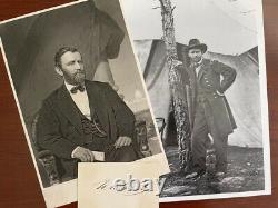 Ulysses S. Grant Signed Card, President, CIVIL War General, Author