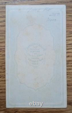 Union General George McClellan Standing withBinoculars CDV Civil War Antietam