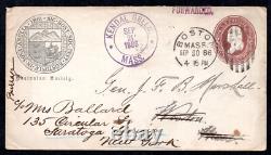 Us 1886 A Bostonian Society Cover Addressed To Retired CIVIL War General J. F. B