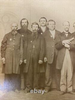 VTG 1900s Civil War Reunion Photograph Confederate Union Generals Original CDV