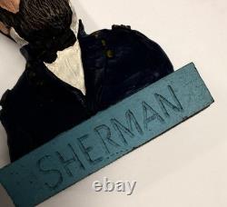 Vintage 1988 Handcrafted Bust General Sherman Civil War by R. Chivas