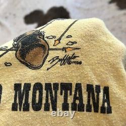 Vintage 80s General Custer Battlefield T Shirt Large Montana Sioux Civil War VTG