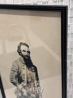 Vintage Civil War General James Stuart Framed Print, Jack Davis Art Decor Gifts