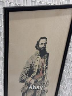 Vintage Civil War General James Stuart Framed Print, Jack Davis Art Decor Gifts