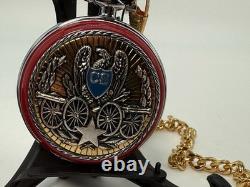 Vintage POCKET WATCH FRANKLIN MINT Civil War General Stonewall Jackson