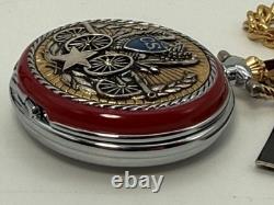Vintage POCKET WATCH FRANKLIN MINT Civil War General Stonewall Jackson