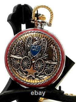 Vintage POCKET WATCH FRANKLIN MINT Civil War General Stonewall Jackson