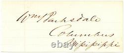 WILLIAM BARKSDALE, Confederate General Civil War/Gettysburg KIA, Autograph 9145