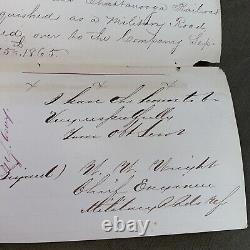 WILLIAM T. SHERMAN And General Meigs Signed Civil War Document