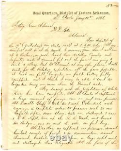 WILLIS A GORMAN/Union General/Civil War Letter/Excellent Vicksburg Content 12075