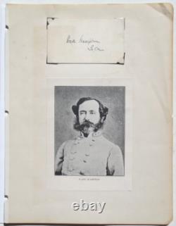 Wade Hampton, Signed Card, CIVIL War General, U. S. Senator, Governor S. C