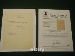 William H Taft Signed Letter CIVIL War General James Wilson Bas Loa Auto Beckett