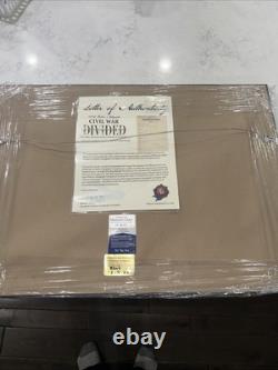 William Knapp Civil War General Signature And Letter. Museum Glass Framed