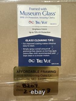 William Knapp Civil War General Signature And Letter. Museum Glass Framed