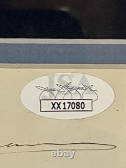 William T. Sherman Civil War General of U. S. Army Signed Cut Auto Framed JSA COA