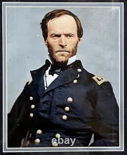 William T. Sherman Civil War General of U. S. Army Signed Cut Auto Framed JSA COA