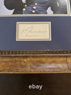 William T Sherman Signed JSA Authentic LOA Framed US Civil War General
